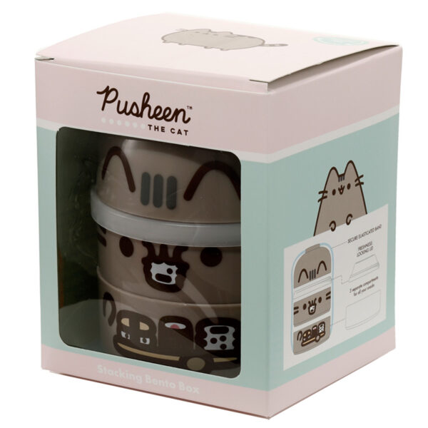 Bento Round Stacked Lunch Box  - Pusheen the Cat - Image 9