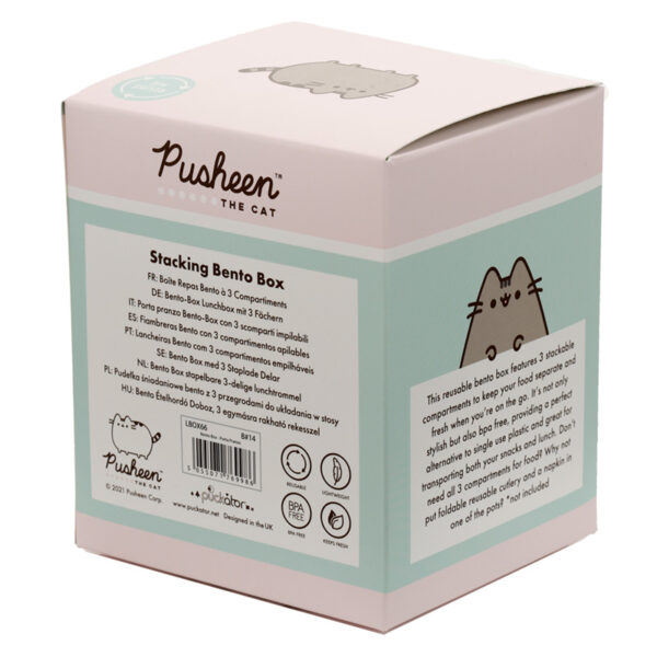 Bento Round Stacked Lunch Box  - Pusheen the Cat - Image 10