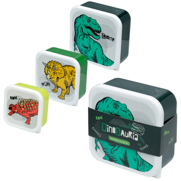 Lunch Boxes Set of 3 (M/L/XL) - Dinosauria - Image 9