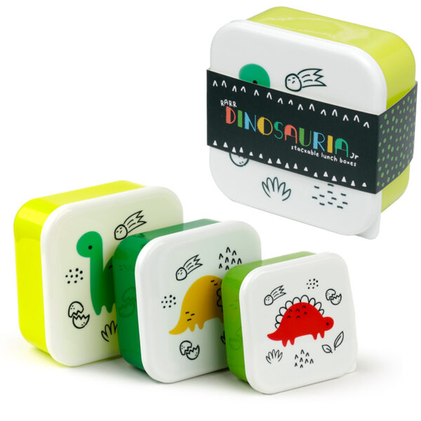 Lunch Boxes Set of 3 (S/M/L) - Dinosauria Jr - Image 9