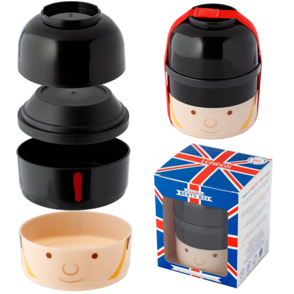 Bento Round Stacked Lunch Box  - London Guardsman - Image 15