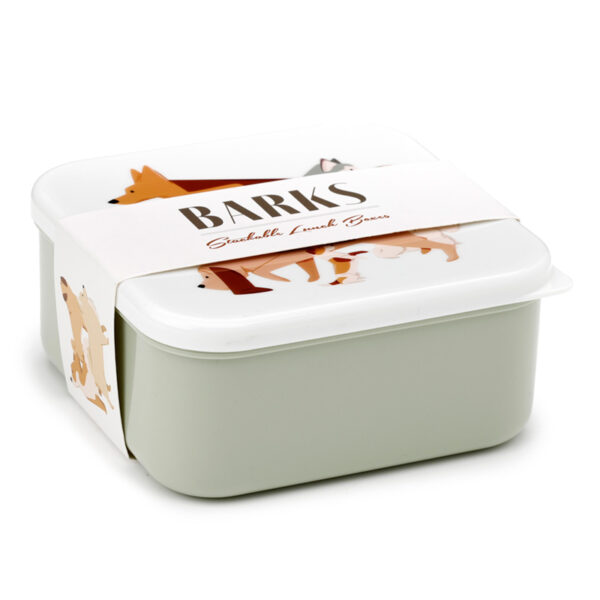 Lunch Boxes Set of 3 (M/L/XL) - Barks Dog - Image 2