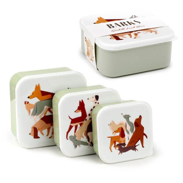 Lunch Boxes Set of 3 (M/L/XL) - Barks Dog - Image 10