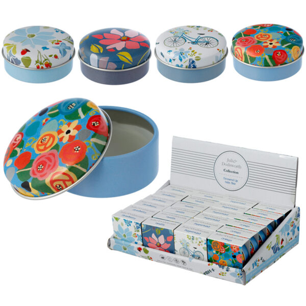 Lip Balm in a Tin - Julie Dodsworth Blue Botanical - Image 15