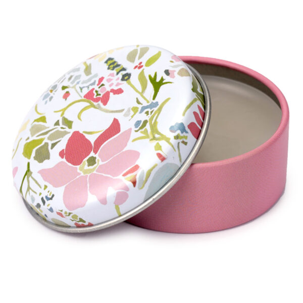 Lip Balm in a Tin - Julie Dodsworth Pink Botanical - Image 3