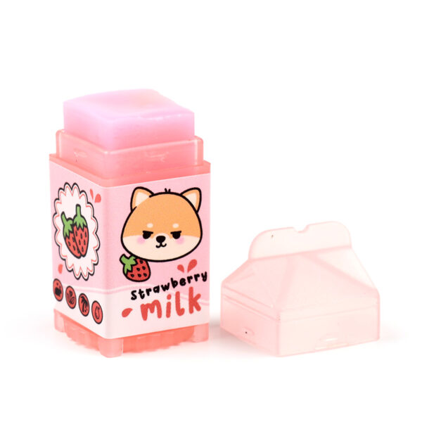 Lip Balm in Shaped Holder - Adoramals Milk Carton - Image 5