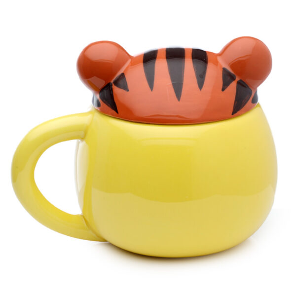 Peeping Lid Ceramic Lidded Animal Mug - Adoramals Tiger - Image 4