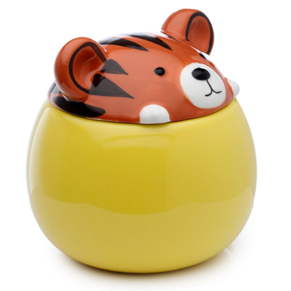 Peeping Lid Ceramic Lidded Animal Mug - Adoramals Tiger - Image 5