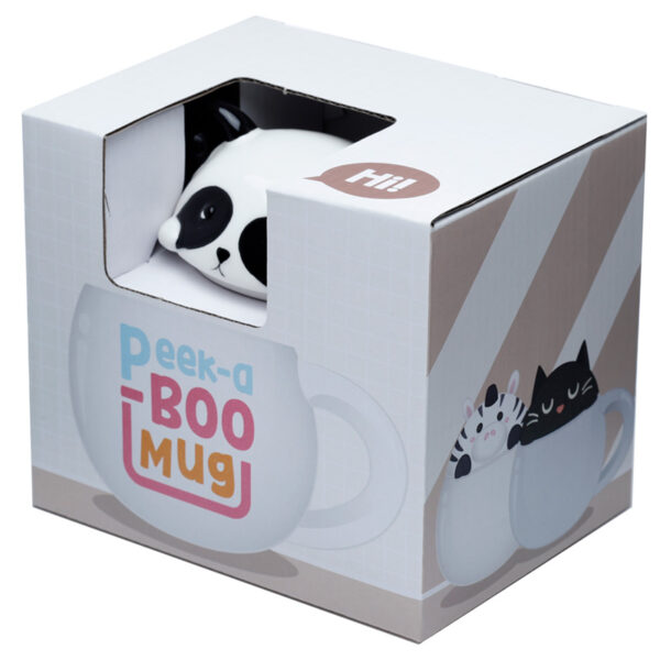 Peeping Lid Ceramic Lidded Animal Mug - Adoramals Panda - Image 6