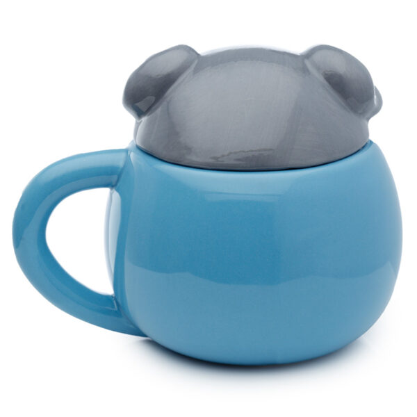 Peeping Lid Ceramic Lidded Animal Mug - Adoramals Elephant - Image 4