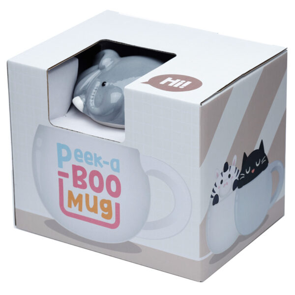 Peeping Lid Ceramic Lidded Animal Mug - Adoramals Elephant - Image 6