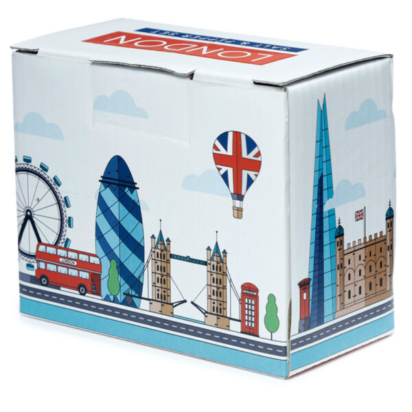 Ceramic Salt & Pepper Set - London Icons Telephone Box & Post Box - Image 7