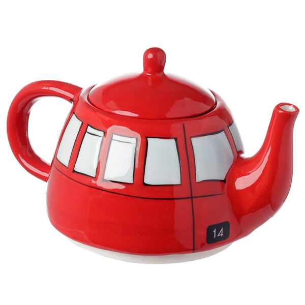 Fun Novelty Routemaster Red Bus Teapot and Cup Set for 1 - Image 4