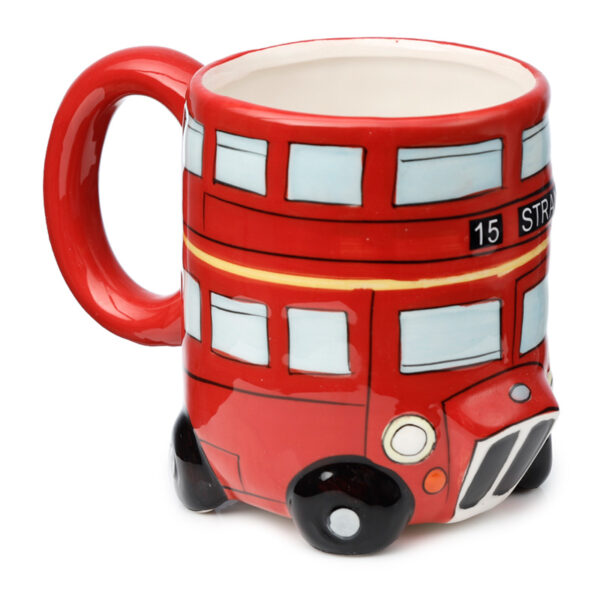 Novelty Shaped Ceramic Mug - London Icons Red Routemaster Bus - Image 2