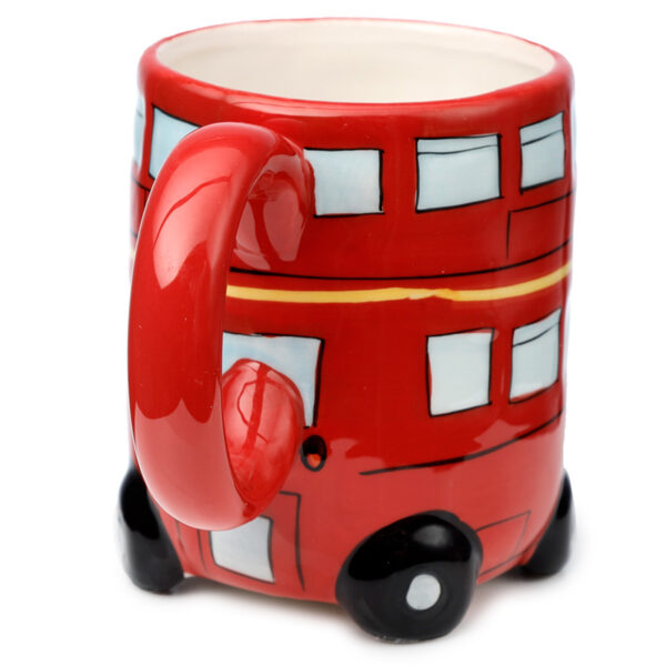 Novelty Shaped Ceramic Mug - London Icons Red Routemaster Bus - Image 3