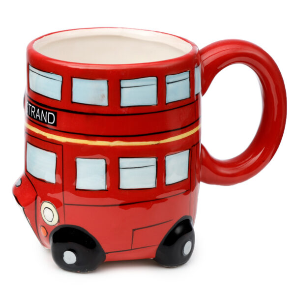 Novelty Shaped Ceramic Mug - London Icons Red Routemaster Bus - Image 4