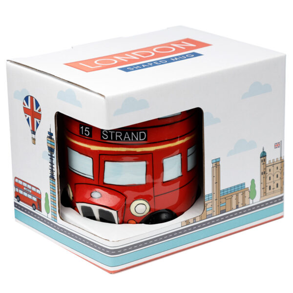 Novelty Shaped Ceramic Mug - London Icons Red Routemaster Bus - Image 6
