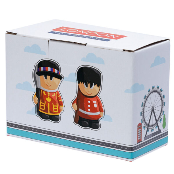 Ceramic Salt & Pepper Set - London Guardsman & Beefeater - Image 2