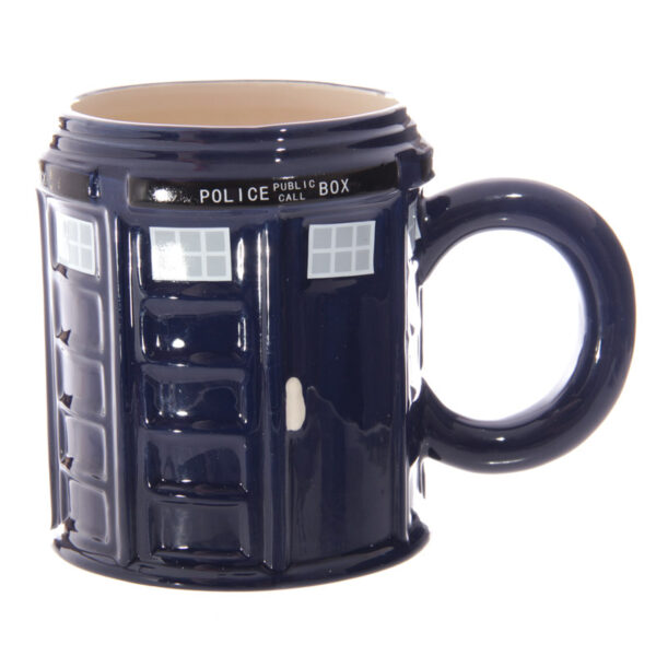 Novelty Shaped Ceramic Mug - Round Police Box - Image 2