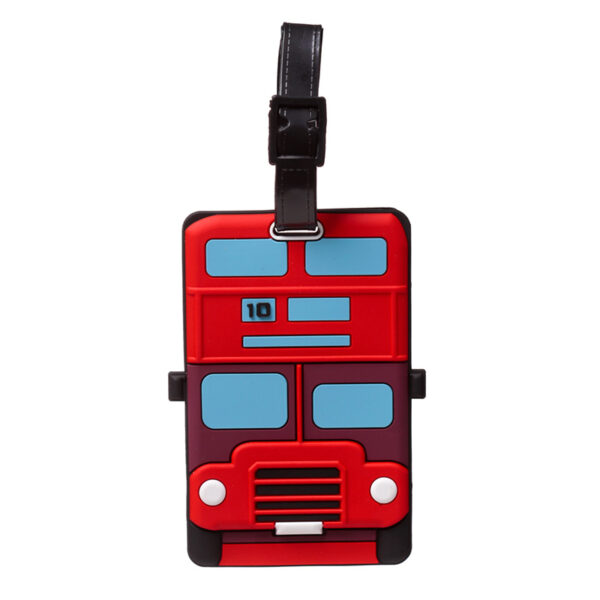 PVC Luggage Tag - London Icons London Bus - Image 2