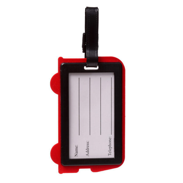 PVC Luggage Tag - London Souvenir London Bus - Image 3