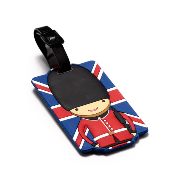 PVC Luggage Tag - London Souvenir Union Jack London Guardsman - Image 7