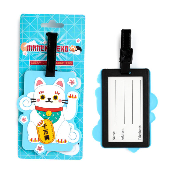PVC Luggage Tag - Maneki Neko Lucky Cat - Image 5