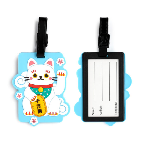 PVC Luggage Tag - Maneki Neko Lucky Cat - Image 6