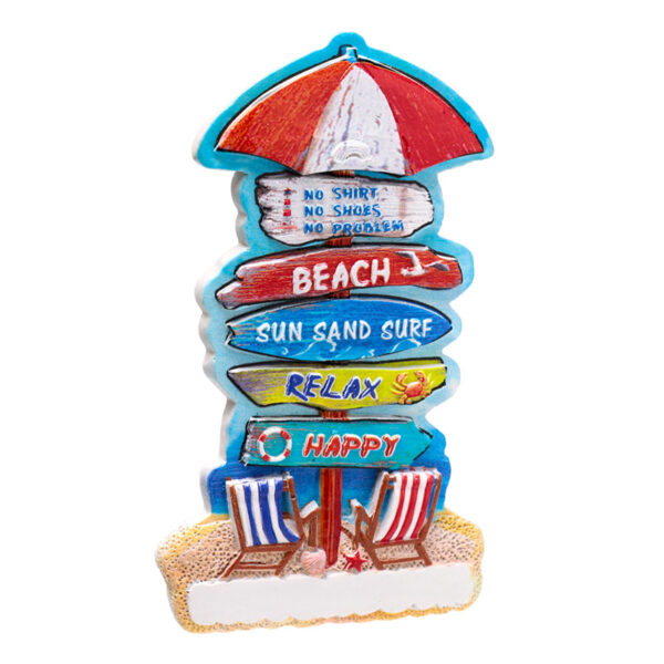 3D Printed Souvenir Seaside Magnet - Seaside Beach Signs - Image 3