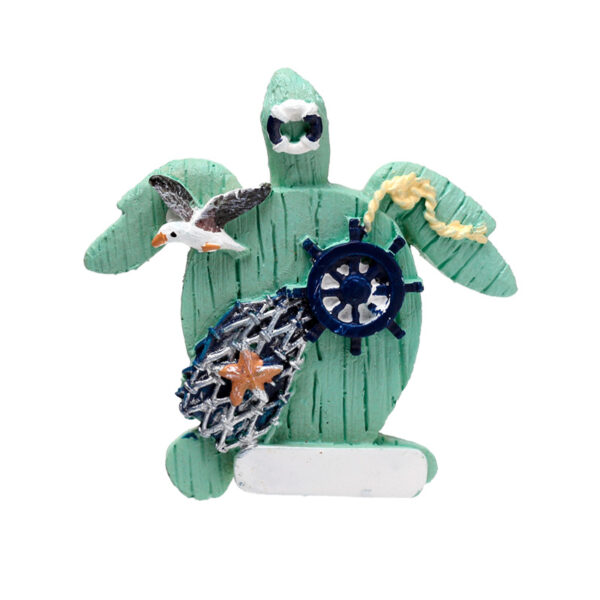 Hand Painted Souvenir Seaside Magnet - Nautical Turtle - Image 7