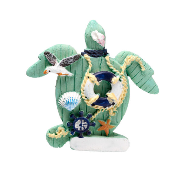 Hand Painted Souvenir Seaside Magnet - Nautical Turtle - Image 8