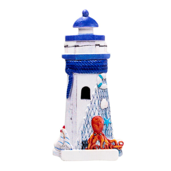 3D Printed Souvenir Seaside Magnet - Blue Nautical Lighthouse - Image 9