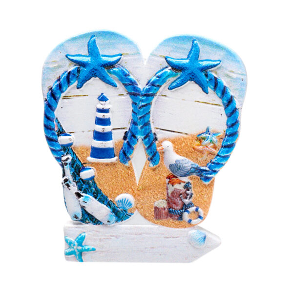 3D Printed Souvenir Seaside Magnet - Flip Flop Beach Sign - Image 9