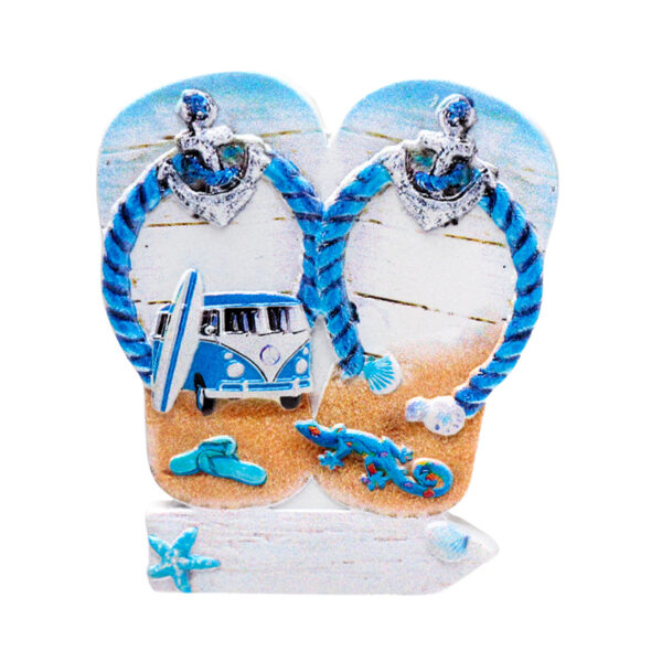 3D Printed Souvenir Seaside Magnet - Flip Flop Beach Sign - Image 10