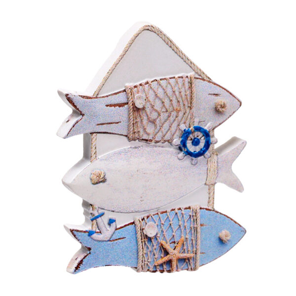 3D Printed Souvenir Seaside Magnet - Nautical Fish Sign - Image 3
