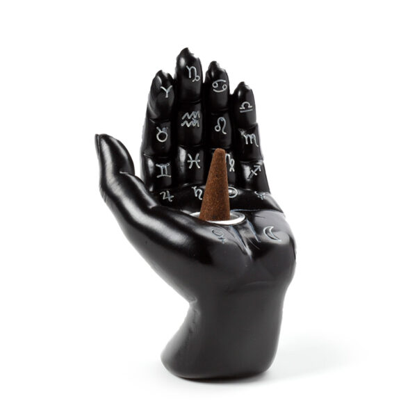 Decorative Incense Cone Burner - Mantric Hand/Tarot Hand Palm - Image 2