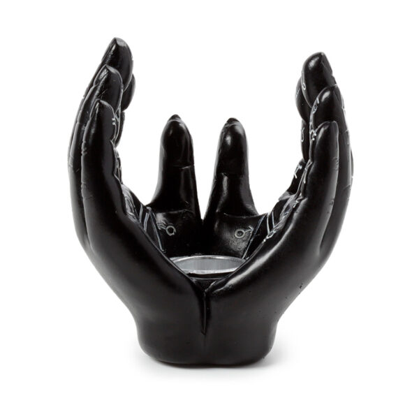 Decorative Incense Cone Burner - Mantric Hand/Tarot Hand Open Palms - Image 4