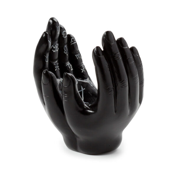 Decorative Incense Cone Burner - Mantric Hand/Tarot Hand Open Palms - Image 7