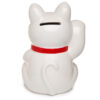 Collectable Ceramic White Maneki Neko Lucky Cat Money Box - Image 3