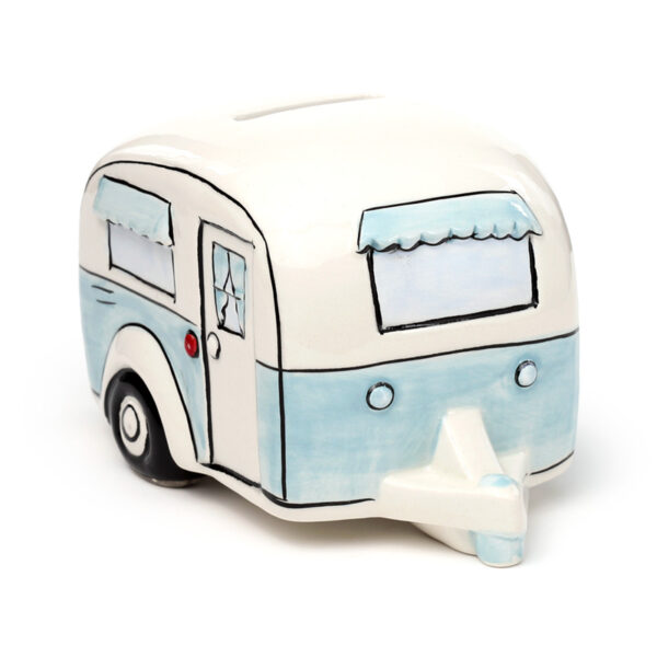 Ceramic Money Box - Home Is Where You Park It Caravan - Image 3