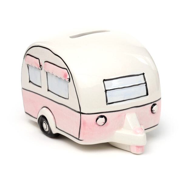 Ceramic Money Box - Home Is Where You Park It Caravan - Image 4