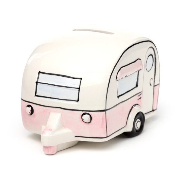 Ceramic Money Box - Home Is Where You Park It Caravan - Image 6