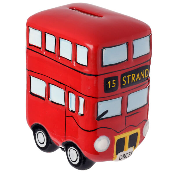 Fun Novelty Ceramic Red Routemaster Bus Money Box - Image 2