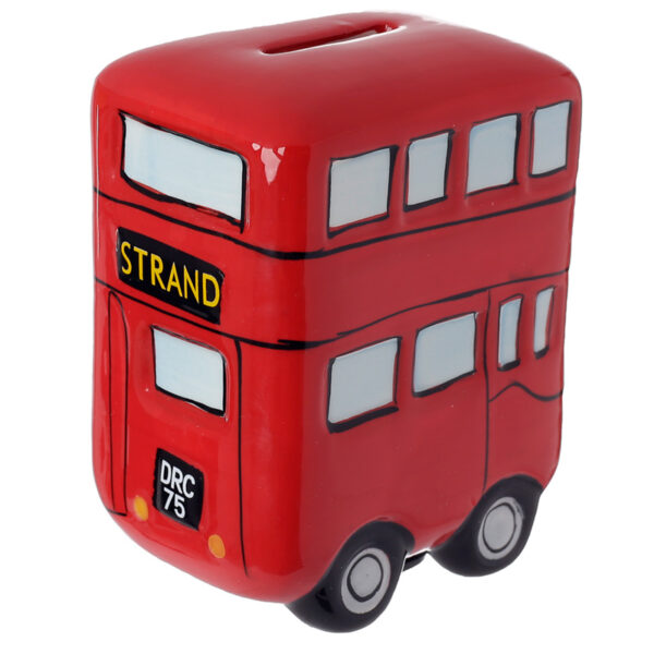 Fun Novelty Ceramic Red Routemaster Bus Money Box - Image 3