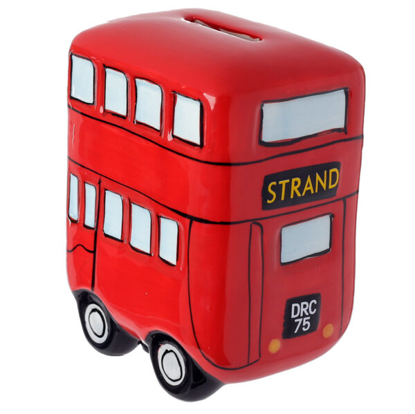 Fun Novelty Ceramic Red Routemaster Bus Money Box - Image 4