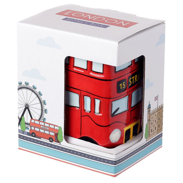 Fun Novelty Ceramic Red Routemaster Bus Money Box - Image 5