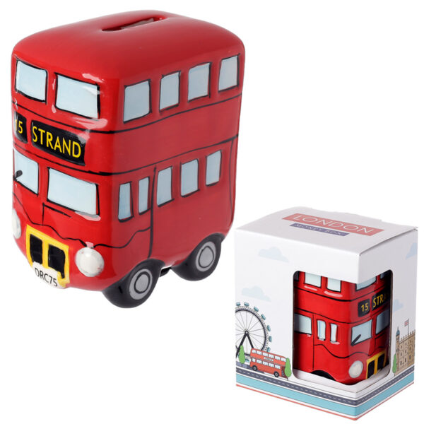Fun Novelty Ceramic Red Routemaster Bus Money Box - Image 6