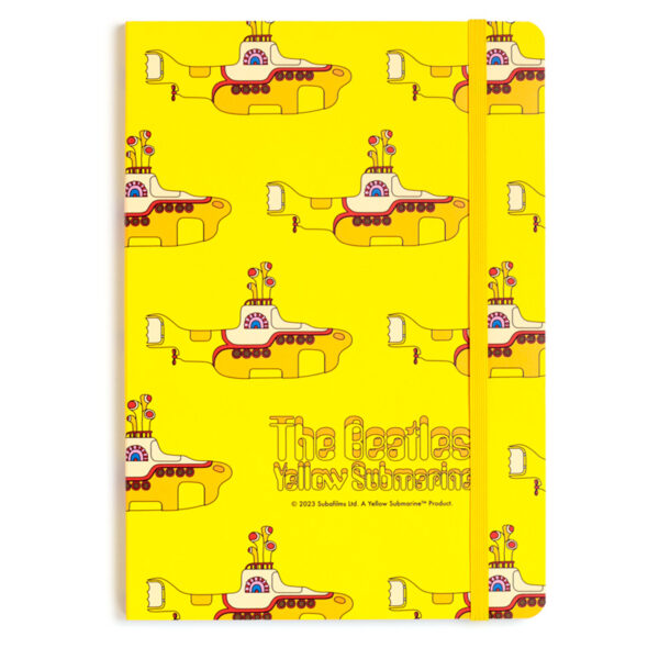 Recycled Paper A5 Lined Notebook - The Beatles Yellow Submarine - Image 3