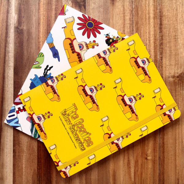 Recycled Paper A5 Lined Notebook - The Beatles Yellow Submarine - Image 6