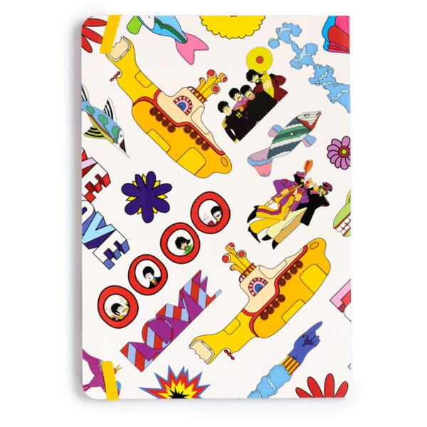 Recycled Paper A5 Lined Notebook - The Beatles Yellow Submarine White - Image 5